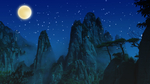 远山的夜色