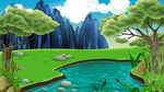 卡通山水图