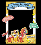新年拍照框