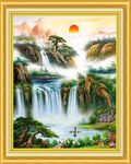 聚宝盆油画