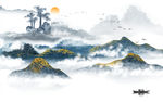 巨幅山水画高端画 TIF分层