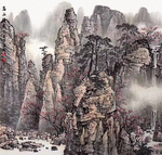 山水水墨中国风装饰画