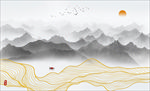 新中式水墨山水