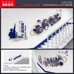 公安楼梯文化墙