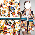 大牌女装 水彩花