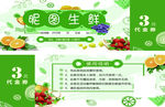 水果生鲜蔬菜海鲜鲜果茶代金券