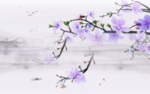 水墨桃花