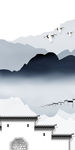 徽派玄关山水新画 tif分层