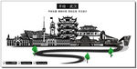 武汉市地标建筑剪影