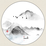 晕染山水
