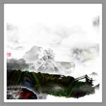 线条纹理饰画