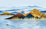 中式中国风新山水 TIF分层