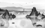 中式意境新山水画 TIF分层