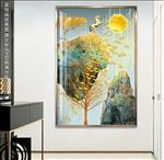 山石风景新中式晶瓷画