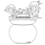 原创泡坛子线描图