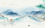 大气背景新山水画 TIF分层