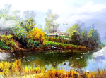 山水油画