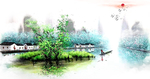 江南美景油画
