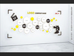 影视文化传媒公司照片形象文化墙