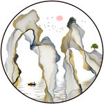 圆形装饰画