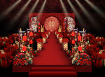 红色中式仪式区