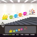 学校楼梯文化墙