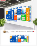 企业文化墙形象墙宣传栏展板模板