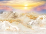 大理石纹山水背景墙