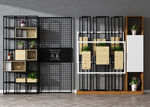 现代金属装饰架3d模型