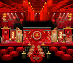 中式婚礼背景