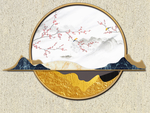 新中式背景墙