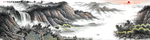 山水画床头画