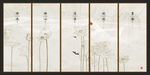 创意线条壁画