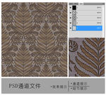 叶子装饰花纹通道图片