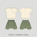男小童夏装针织套装