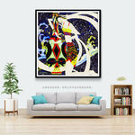 中国风少数民族重彩装饰画