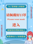 佩戴口罩海报