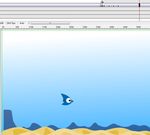 鱼在水里游动6秒简单动画作业