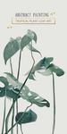 北欧小清新热带植物玄关装饰画