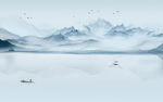 大气高清山水画 tif分层