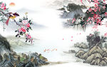 国画高清山水画 tif分层