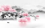 江南背景新山水画 tif分层