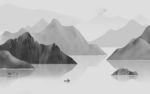 中式高端山水画 tif分层