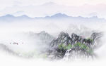意境新中式山水画 tif分层