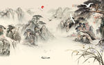 古风 中式新山水画 tif分层