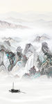 新中式玄关新山水画 TIF分层
