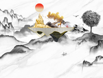 新中式背景墙