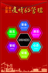 企业复工6S管理展板海报