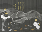新中式轻奢背景墙