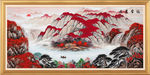 鸿运当头国画